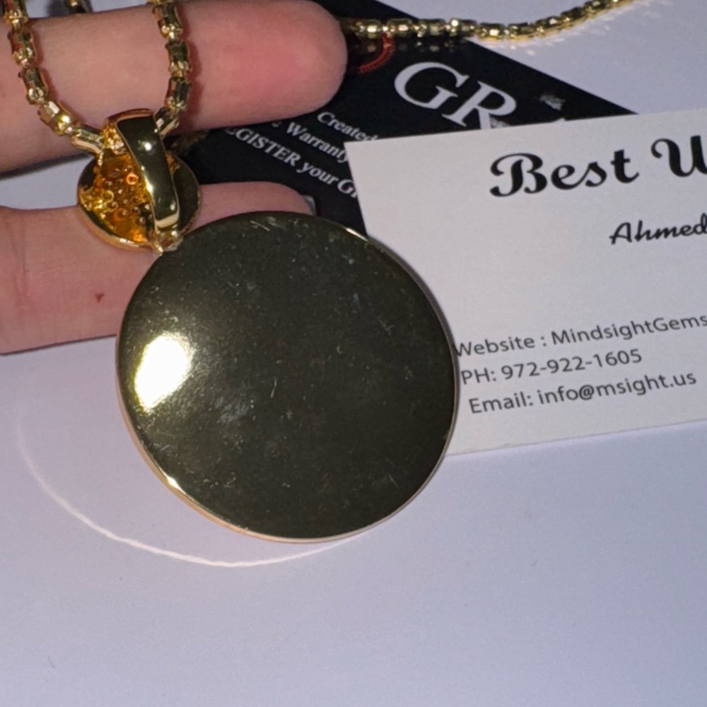 Gold and Pink Custom Made Picture Heart Pendant Gift For her, Keepsake Memorial - Picture 4 of 8